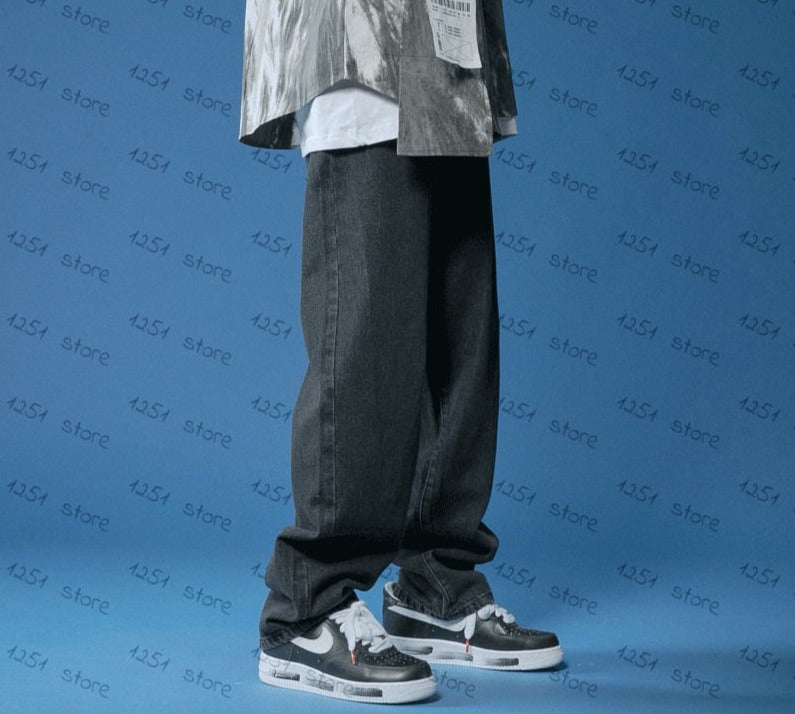 "Passing By Me" Graphic Unisex Streetwear Women Men Y2K Denim Jeans