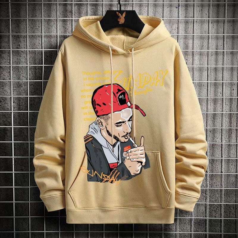 "Sunday" Graphic Unisex Streetwear Vintage Women Men Y2K Hoodie