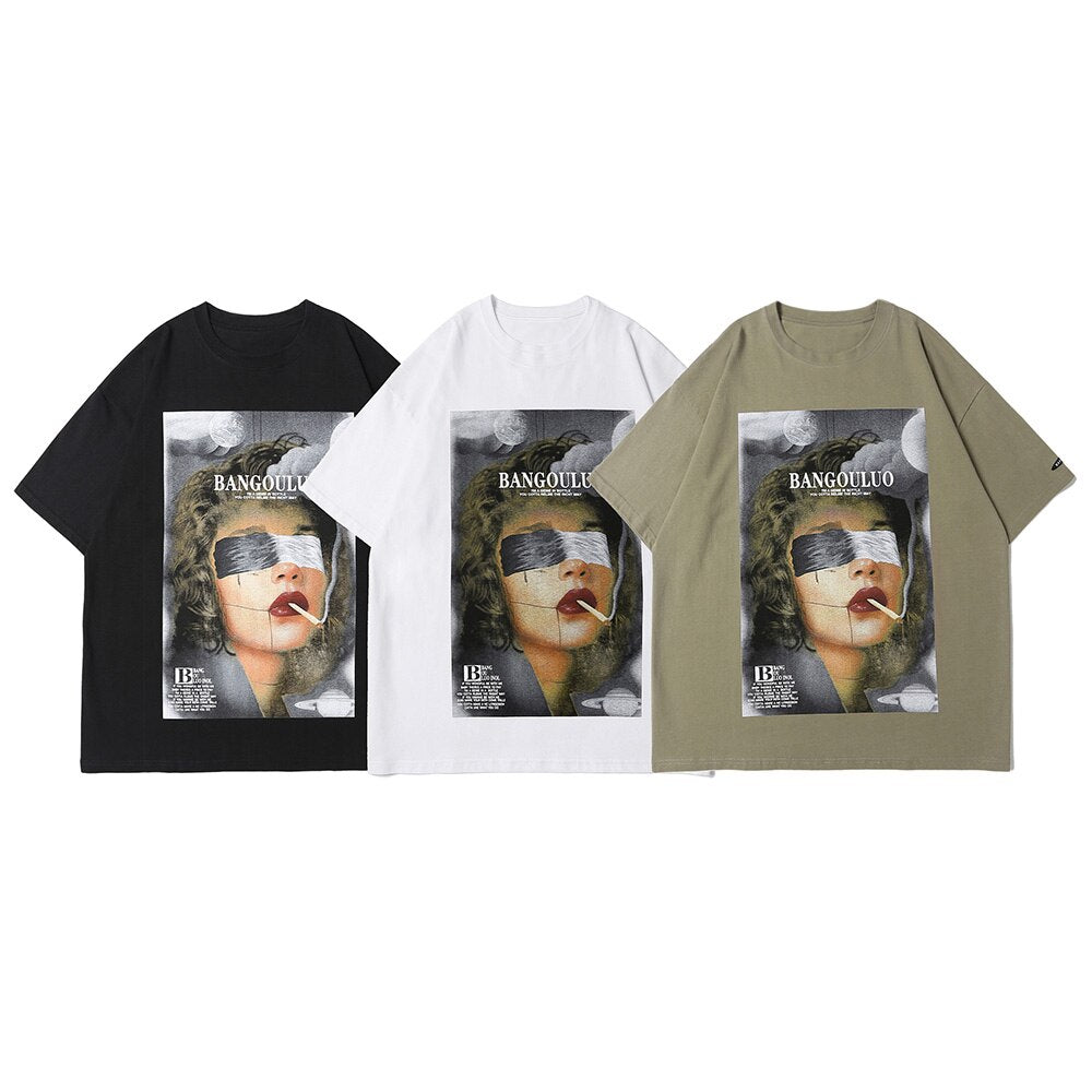 "Blind Sided" Unisex Men Women Streetwear Graphic T-Shirt