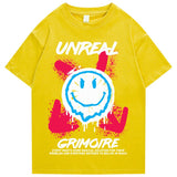 "Unreal" Graphic Unisex Streetwear Vintage Women Men Y2K T-Shirt