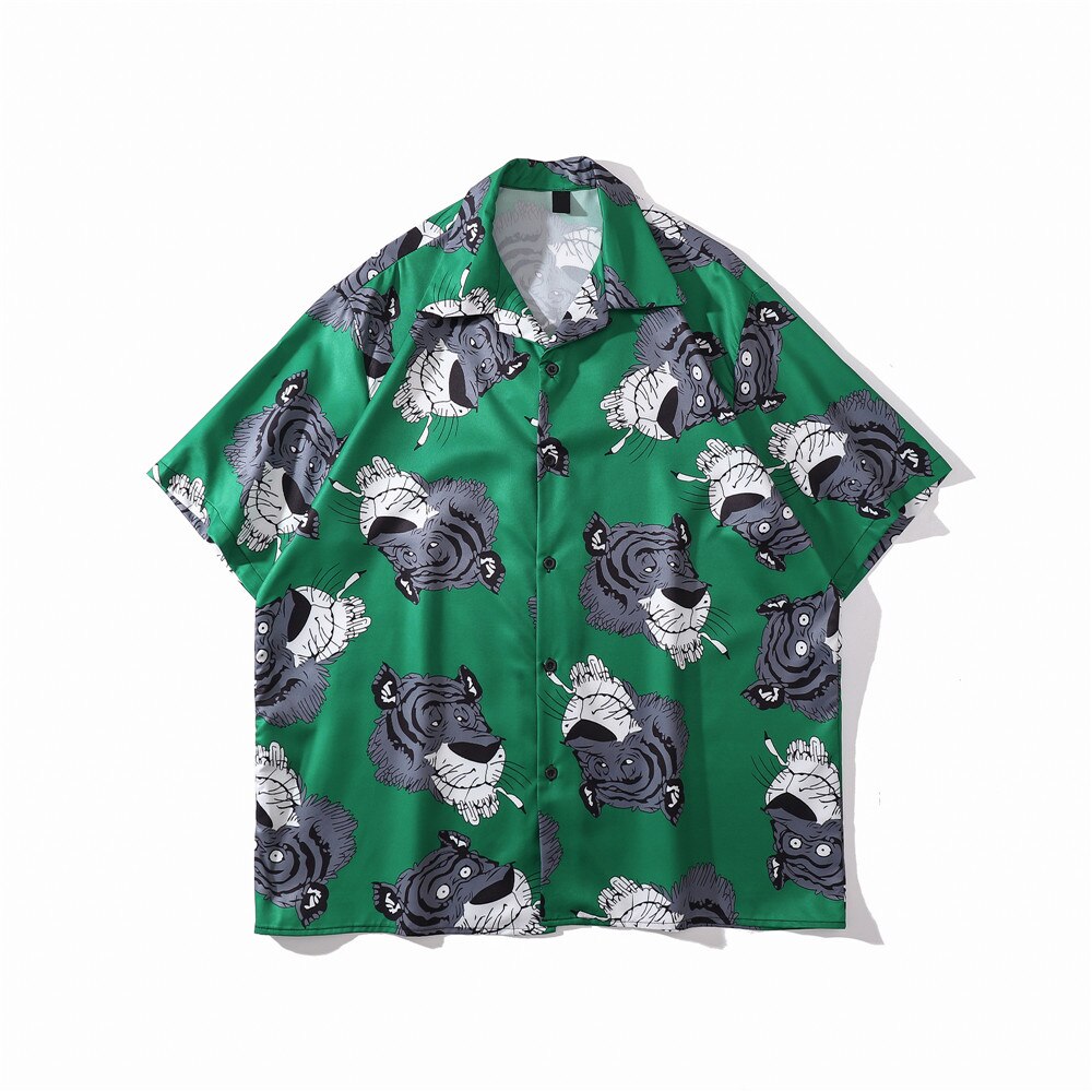 "Go Tony" Graphic Unisex Streetwear Women Men Y2K Button Shirt
