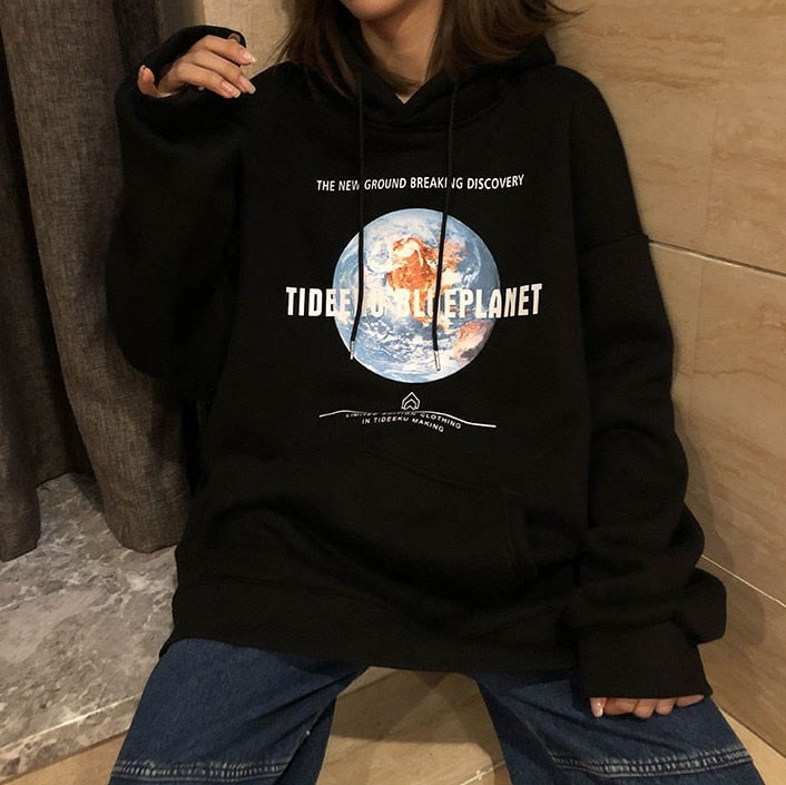 "The Blueprint" Graphic Unisex Streetwear Vintage Women Men Y2K Hoodie