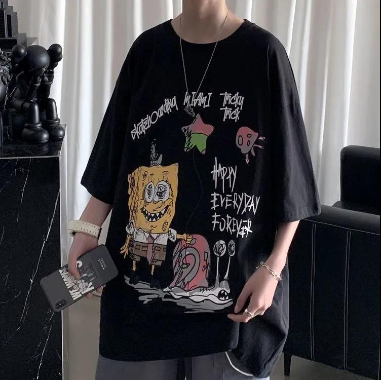 "Happy Forever" Graphic Unisex Streetwear Women Men Y2K T-Shirt