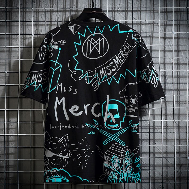 "Merca" Graphic Unisex Streetwear Vintage Women Men Y2K T-Shirt