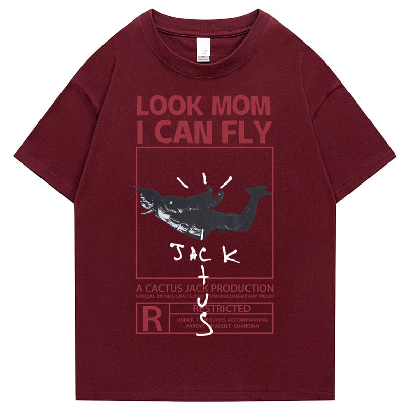 "I Can Fly" Unisex Men Women Streetwear Graphic T-Shirt