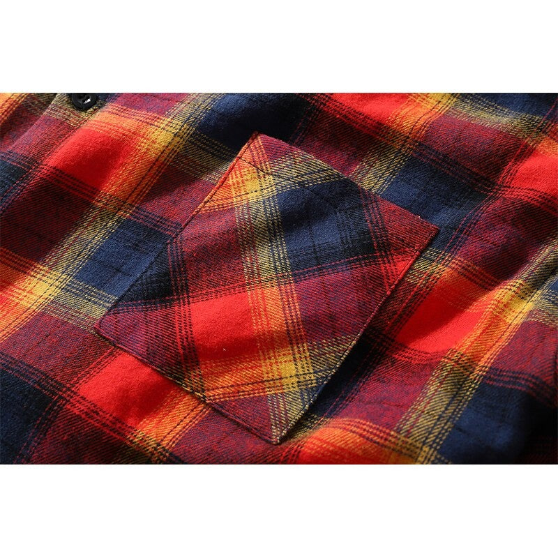 "Plaid" Graphic Unisex Streetwear Vintage Women Men Y2K Shirt