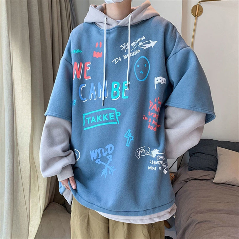 "Sporadic Collection" Graphic Unisex Streetwear Vintage Women Men Y2K Hoodie