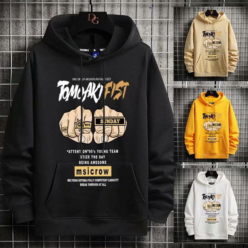 "Right Punch" Graphic Unisex Streetwear Vintage Women Men Y2K Hoodie