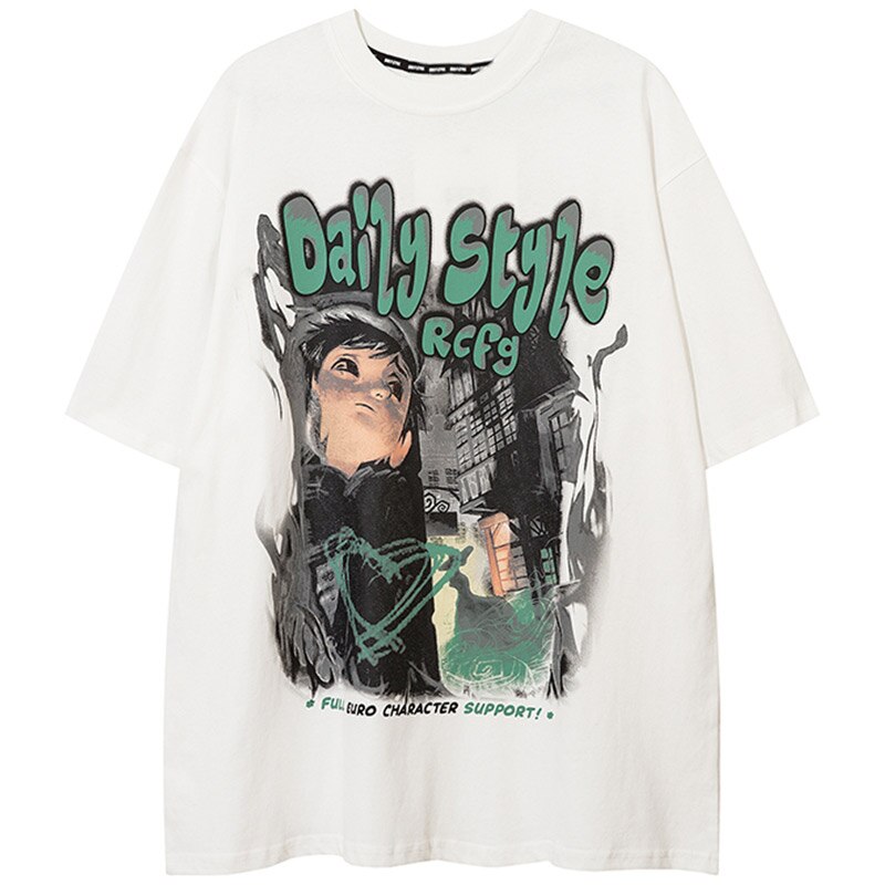 "Falling Down" Unisex Men Women Streetwear Graphic T-Shirt