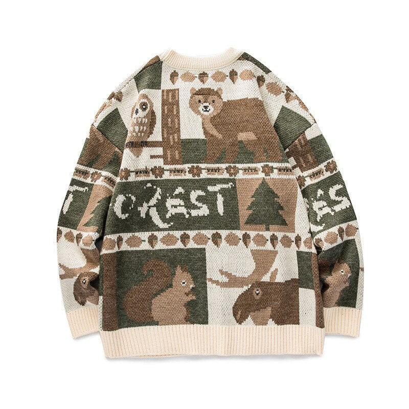 "Warm Christmas" Graphic Unisex Streetwear Vintage Women Men Y2K Sweater