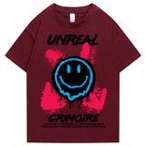 "Unreal" Graphic Unisex Streetwear Vintage Women Men Y2K T-Shirt