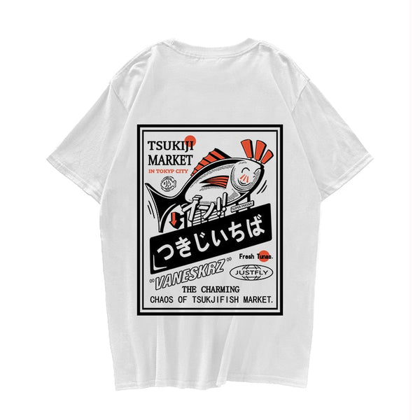 "The Fisherman" Unisex Men Women Streetwear Graphic T-Shirt