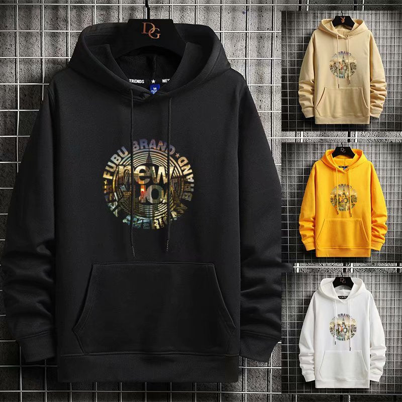 "Golden Sign" Graphic Unisex Streetwear Women Men Y2K Hoodie