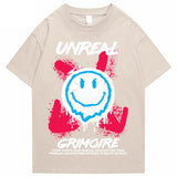 "Unreal" Graphic Unisex Streetwear Vintage Women Men Y2K T-Shirt