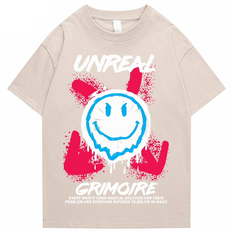 "Unreal" Graphic Unisex Streetwear Vintage Women Men Y2K T-Shirt