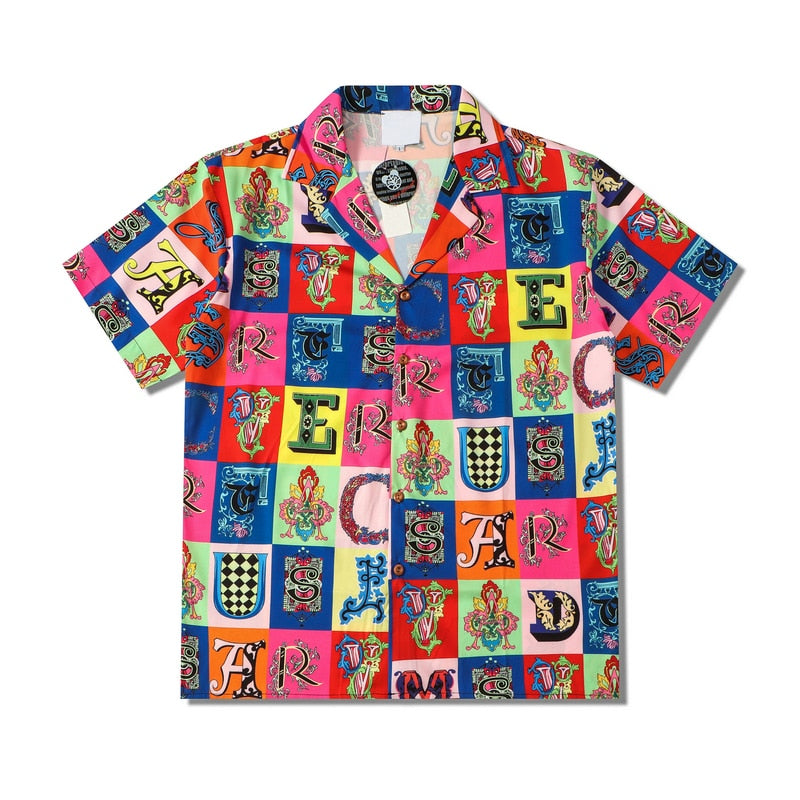 "New Groove" Graphic Unisex Streetwear Vintage Women Men Y2K Collar Shirt