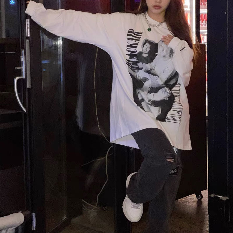 "King of Streets" Graphic Unisex Streetwear Vintage Women Men Y2K Sweatshirt