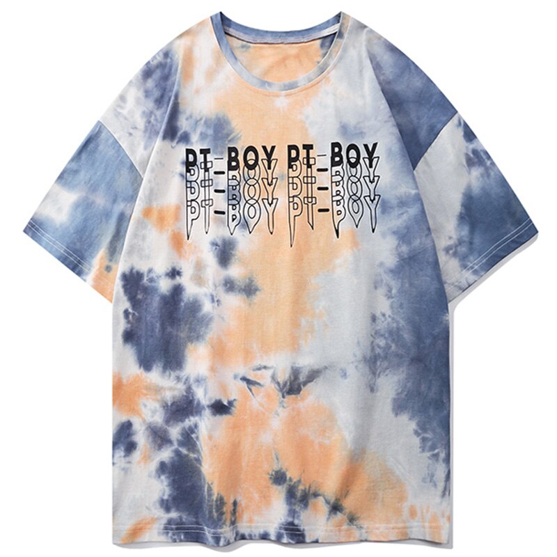 "Tie Dye" Graphic Unisex Streetwear Vintage Women Men Y2K T-Shirt