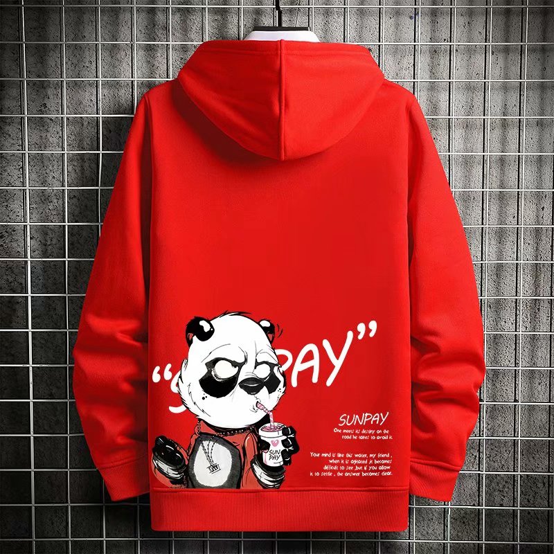 "Soda Drinking" Graphic Unisex Streetwear Vintage Women Men Y2K Hoodie