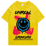 "Unreal" Graphic Unisex Streetwear Vintage Women Men Y2K T-Shirt