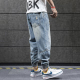 "Cuffers" Distressed Streetwear Hip Hop Unisex Denim Jeans