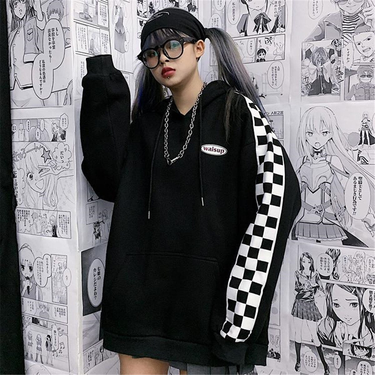 "Race Track" Graphic Unisex Streetwear Vintage Women Men Y2K Hoodie