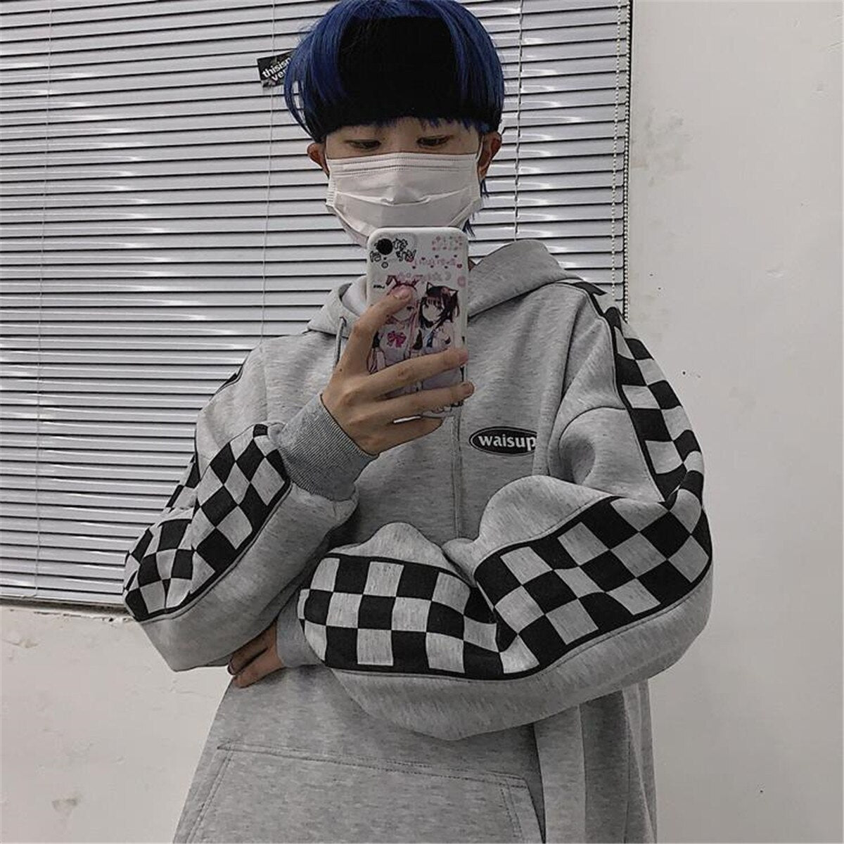 "Race Track" Graphic Unisex Streetwear Vintage Women Men Y2K Hoodie