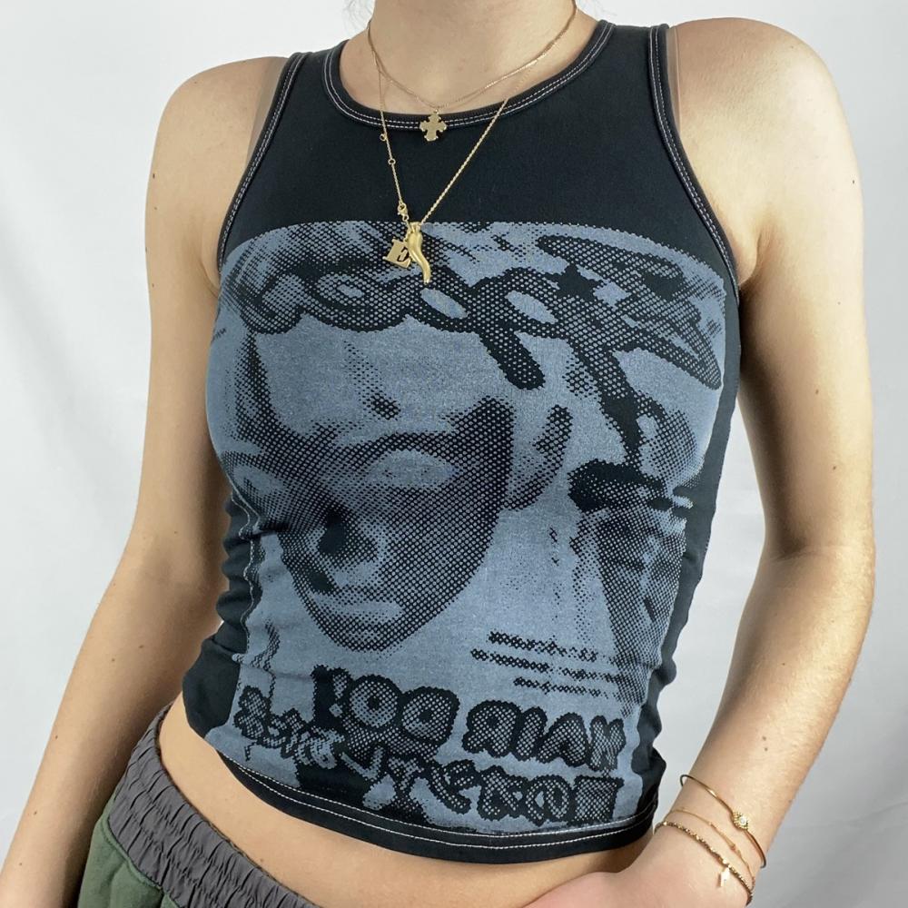 "One Portrait" Women Vintage Long Sleeve Streetwear Sweatshirt