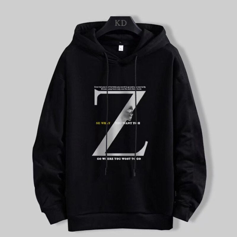 "Z Made" Graphic Unisex Streetwear Vintage Women Men Y2K Hoodie