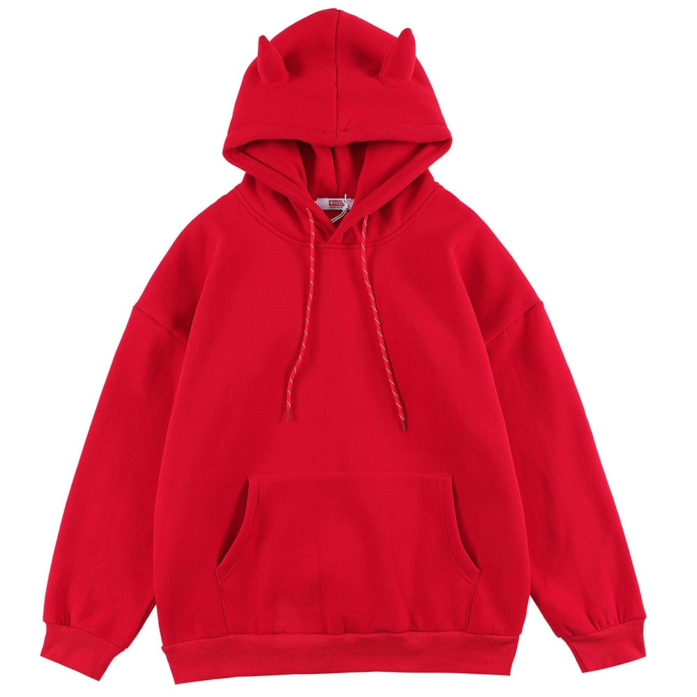 "With Wings" Graphic Unisex Streetwear Vintage Women Men Y2K Hoodie