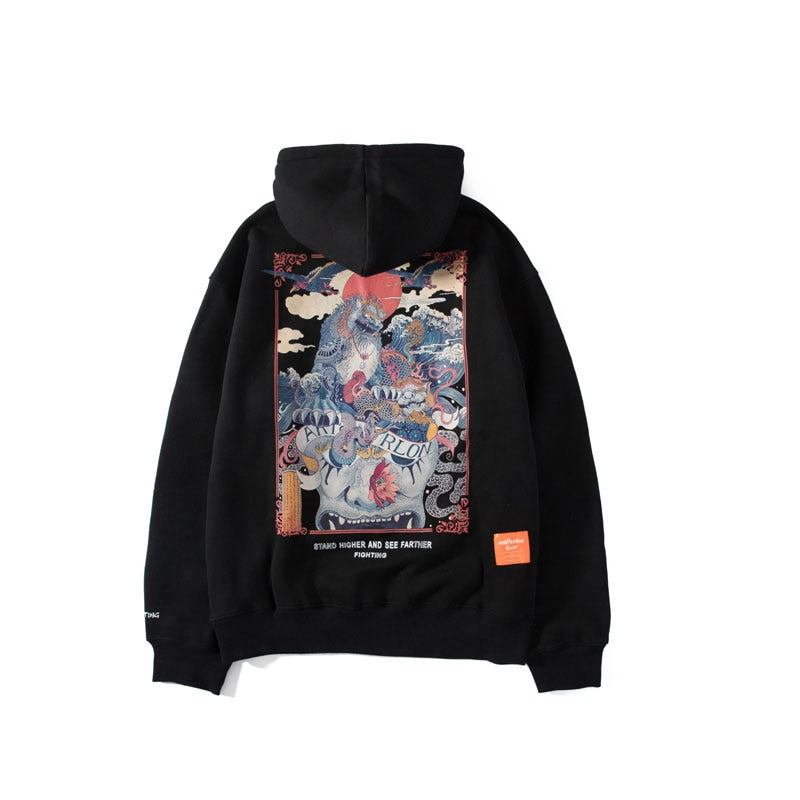 "Up In The Air" Graphic Unisex Streetwear Vintage Women Men Y2K Hoodie