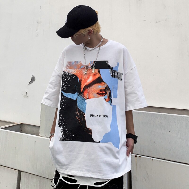 "Upside Down" Graphic Unisex Streetwear Vintage Women Men Y2K T-Shirt