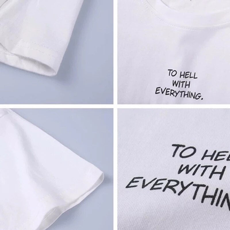 "For Everything" Graphic Unisex Streetwear Women Men Y2K T-Shirt