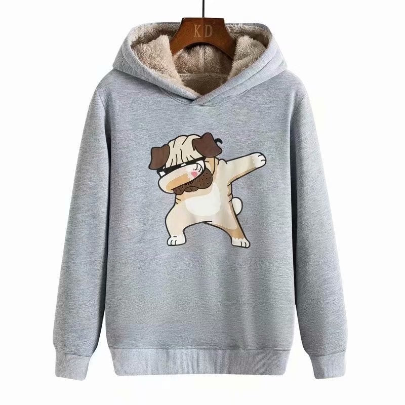 "Scared One" Graphic Unisex Streetwear Vintage Women Men Y2K Hoodie