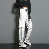 "White Knight" Graphic Unisex Streetwear Women Men Y2K Pants