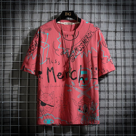 "Merca" Graphic Unisex Streetwear Vintage Women Men Y2K T-Shirt