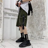 "Punk Summer" Graphic Unisex Streetwear Women Men Y2K Cargo Shorts