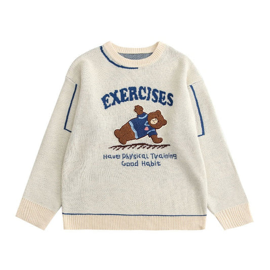 "Big Exercises" Unisex Men Women Streetwear Graphic Sweater