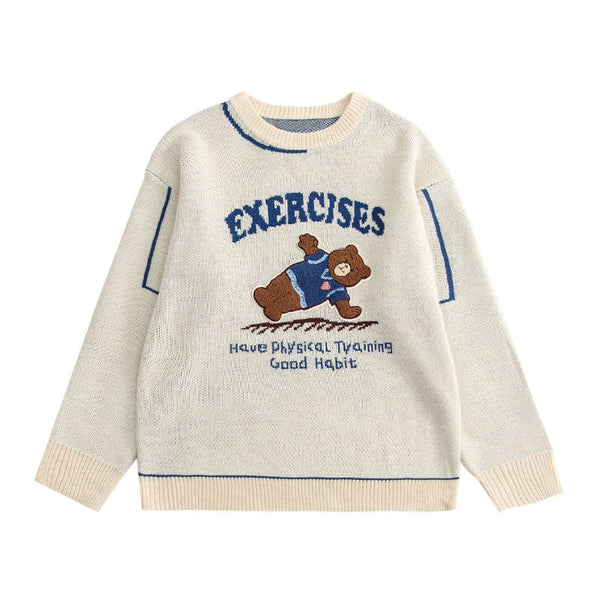 "Big Exercises" Unisex Men Women Streetwear Graphic Sweater