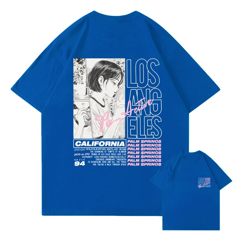 "Downtown" Graphic Unisex Streetwear Vintage Women Men Y2K T-Shirt