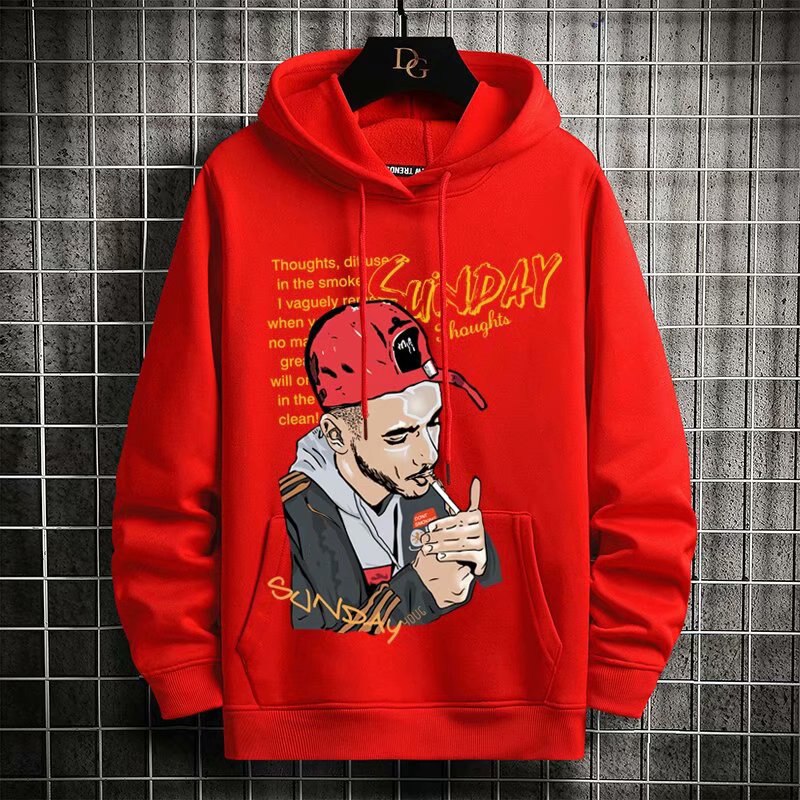 "Sunday" Graphic Unisex Streetwear Vintage Women Men Y2K Hoodie