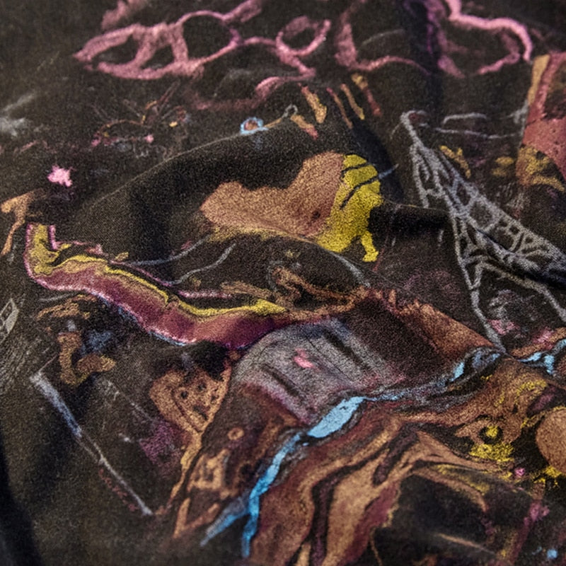"Wonderland" Graphic Unisex Streetwear Vintage Women Men Y2K T-Shirt