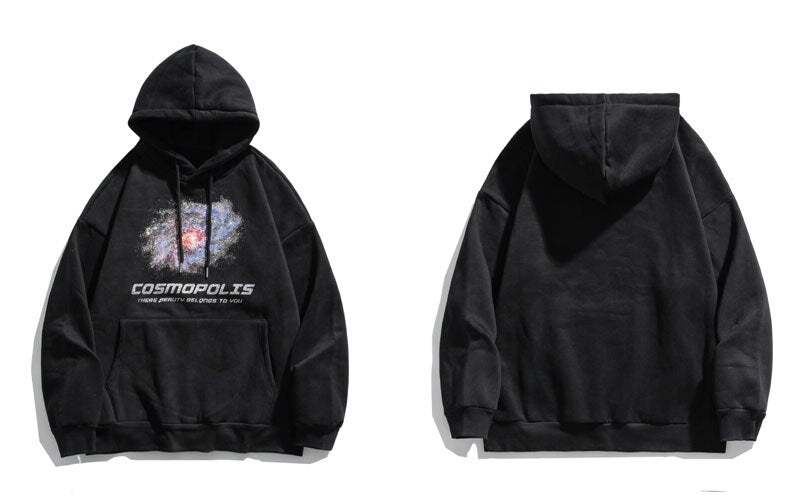 "The Universe" Graphic Unisex Streetwear Vintage Women Men Y2K Hoodie