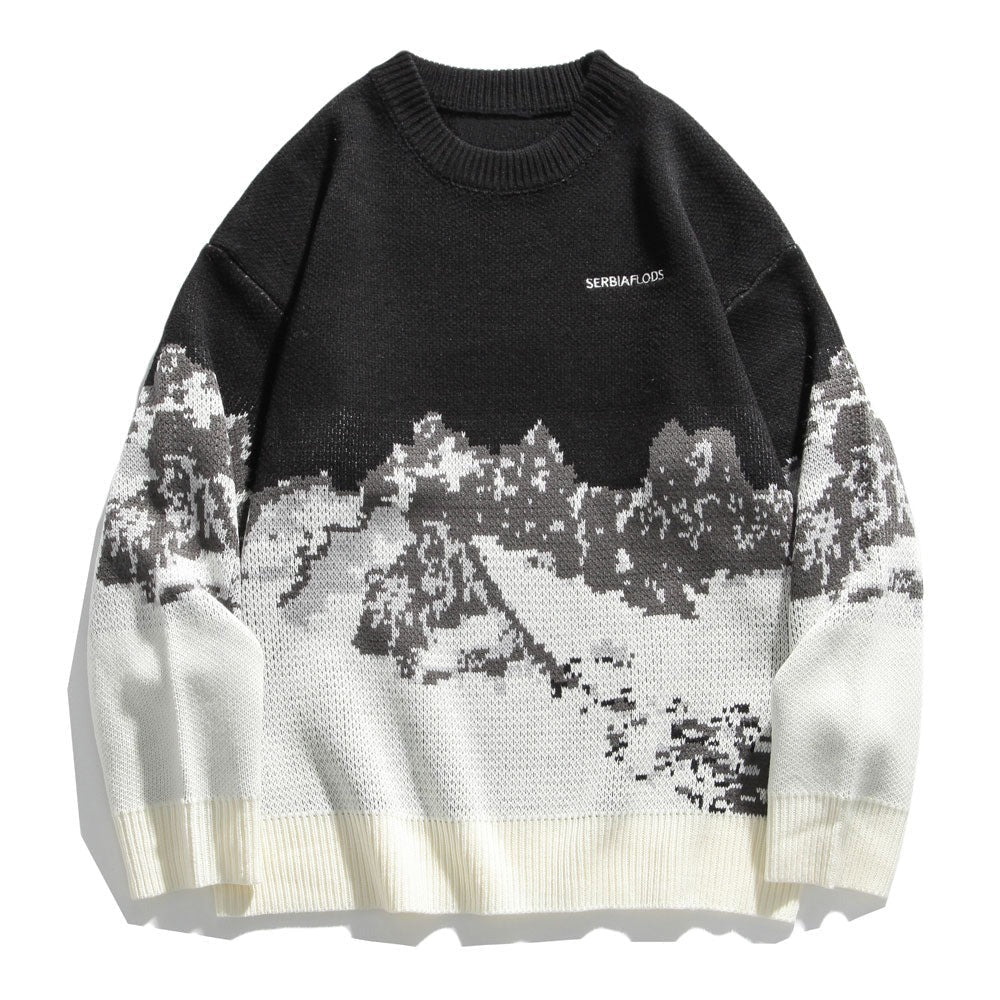 "Mountain Climb" Graphic Unisex Streetwear Vintage Women Men Y2K Sweater
