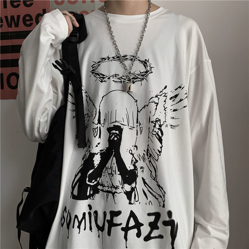 "Free Smoke" Graphic Unisex Streetwear Women Men Y2K Shirt