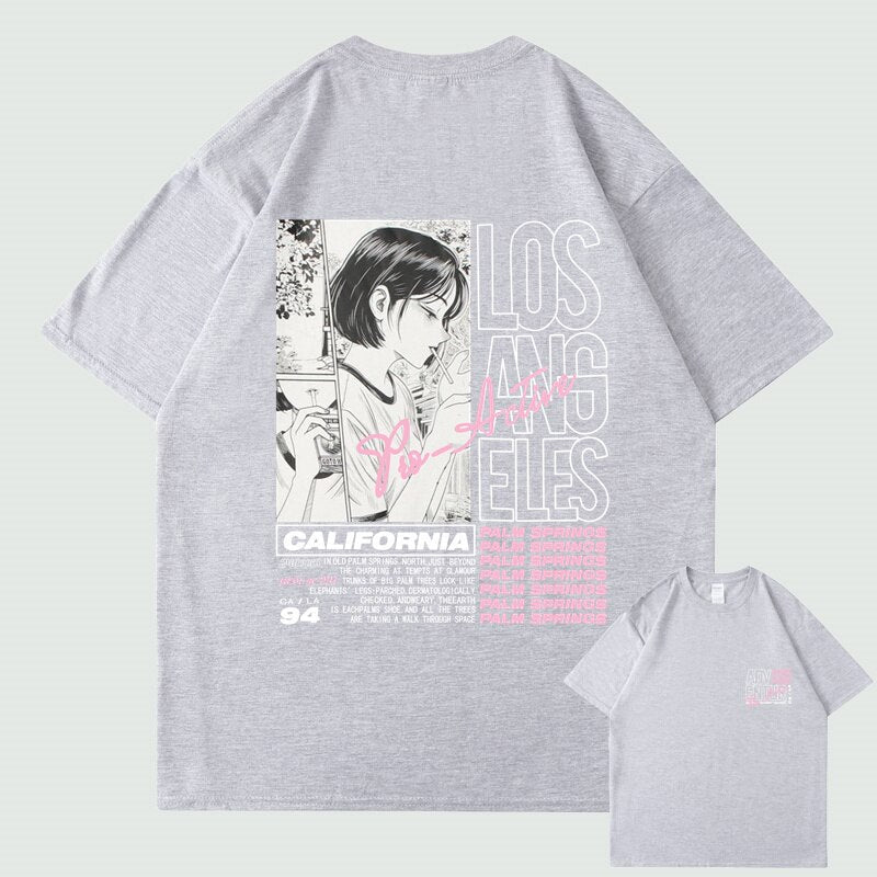 "Downtown" Graphic Unisex Streetwear Vintage Women Men Y2K T-Shirt