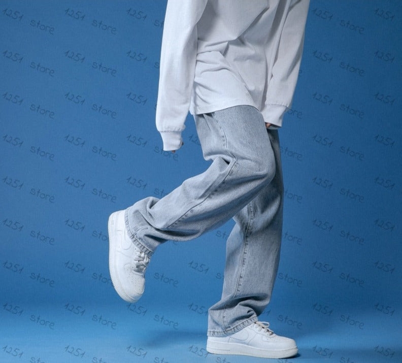 "Passing By Me" Graphic Unisex Streetwear Women Men Y2K Denim Jeans