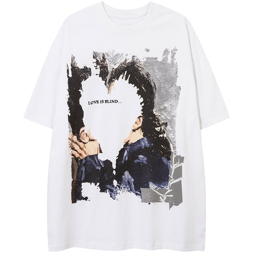 "Love Is Lost" Graphic Unisex Streetwear Vintage Women Men Y2K T-Shirt