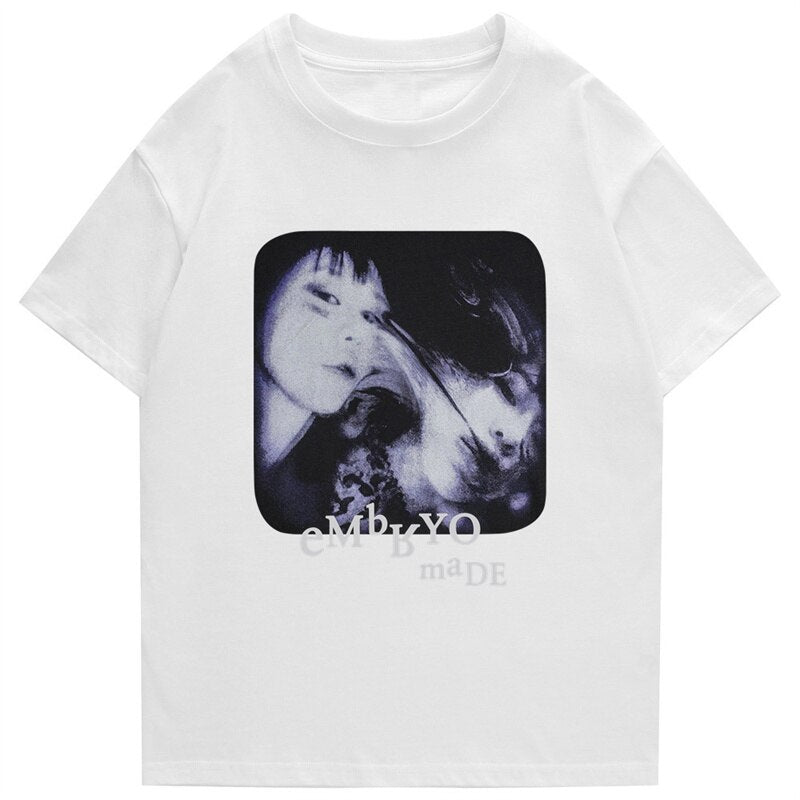 "Ghosts" Graphic Unisex Streetwear Women Men Y2K T-Shirt