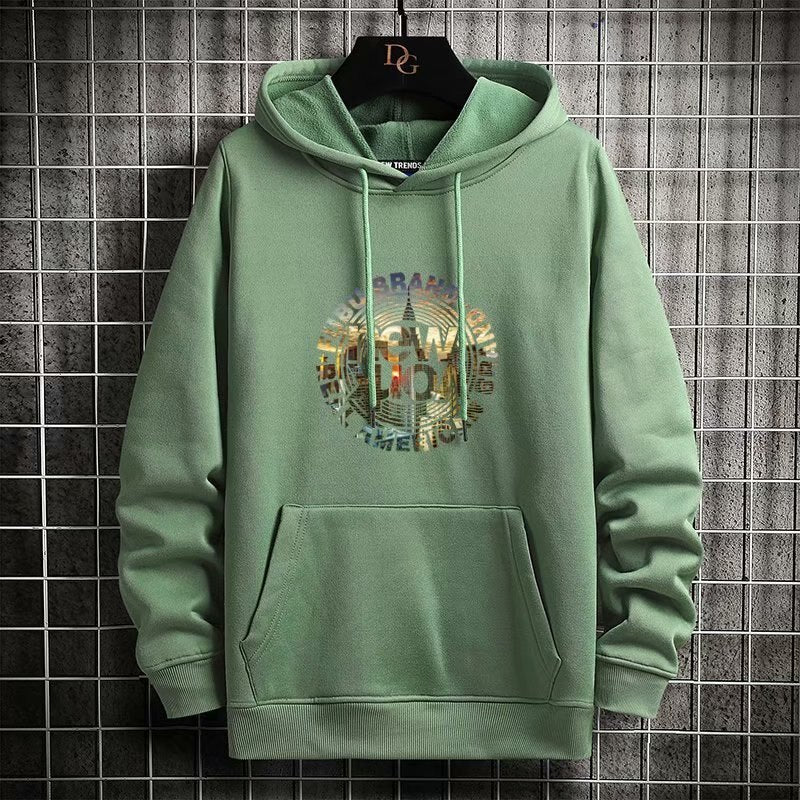 "Golden Sign" Graphic Unisex Streetwear Women Men Y2K Hoodie